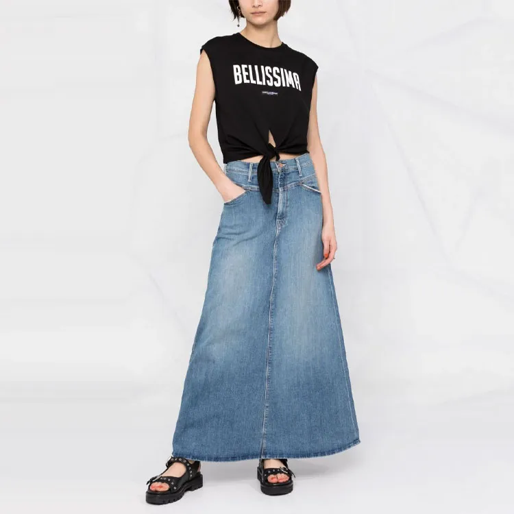 MOTHER Denim Short Skirts Women's Blue-1