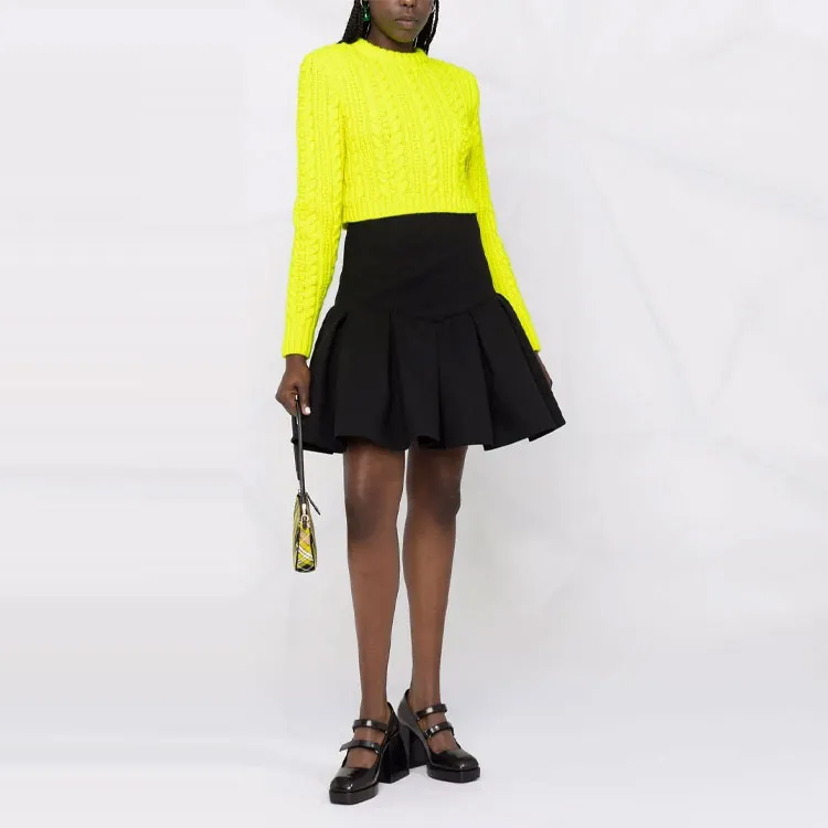 PHILOSOPHY DI LORENZO SERAFINI FW21 Cropped Skirt Black-1