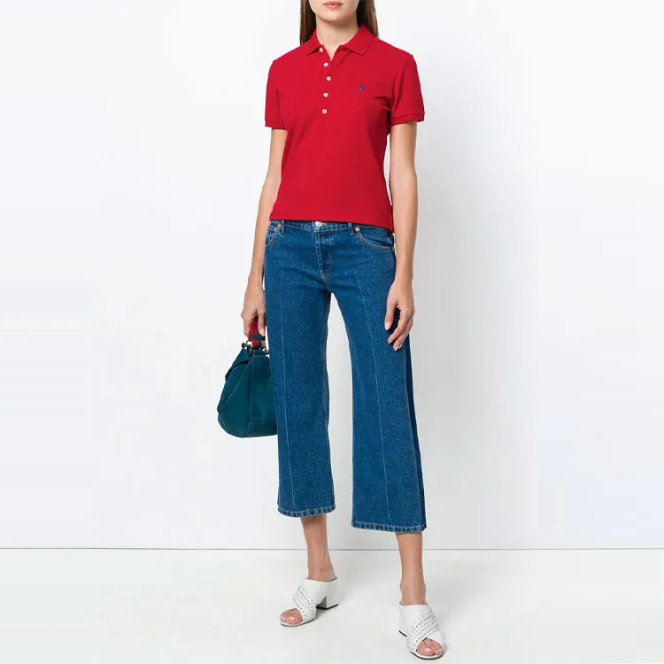 Polo Ralph Lauren SS22 Polo Shirt Women's Red-1