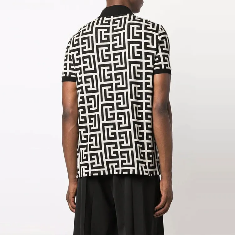 BALMAIN SS22 Polo Shirt Men's Black-3