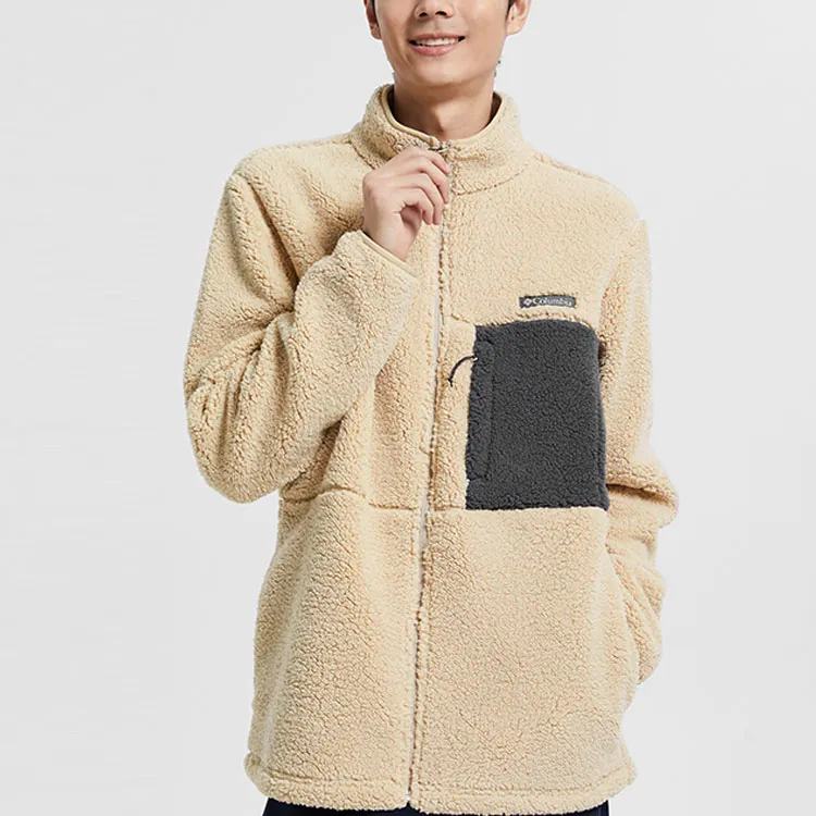 Columbia Velvet Jackets Men Beige-2