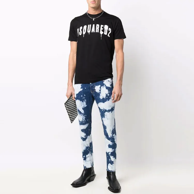 DSQUARED 2 Bleached Paint-splatter Jeans-2