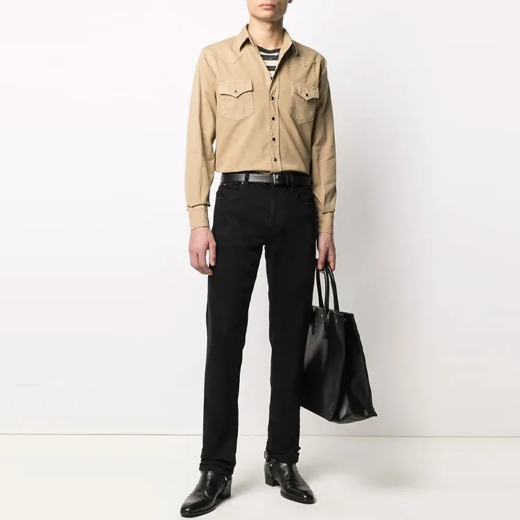 SAINT LAURENT Denim Western Shirt-1