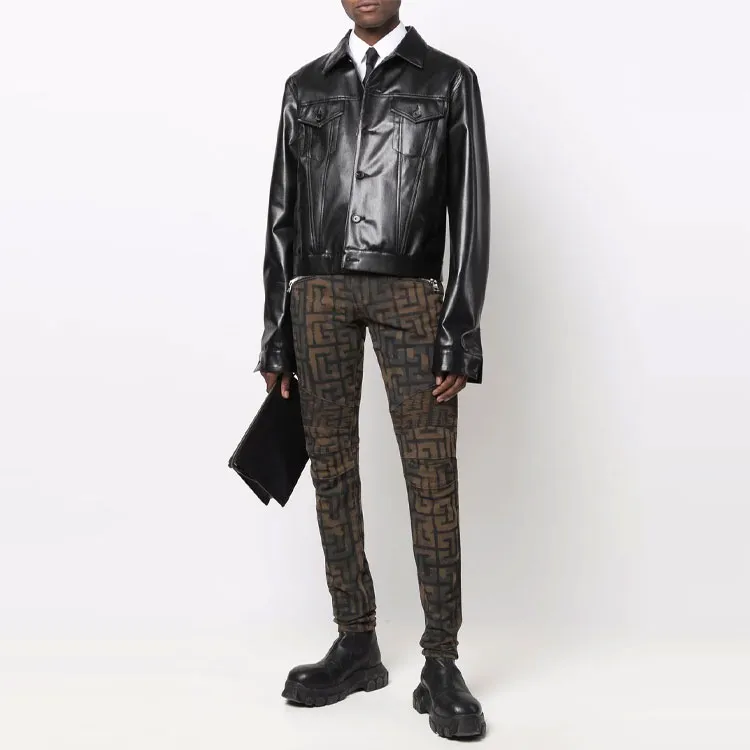 BALMAIN Jeans Men Brown-1