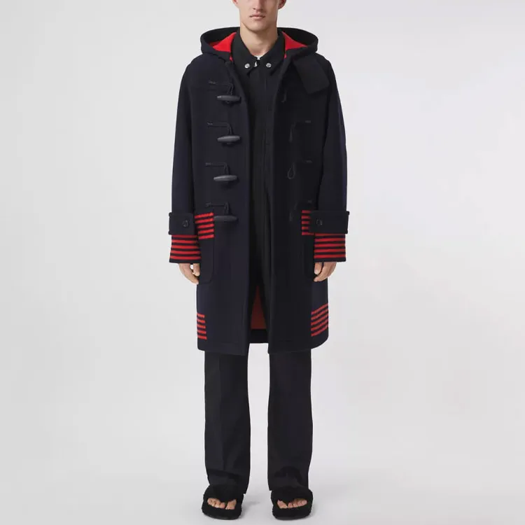 Burberry Coats Men's Dark Ink Blue-1