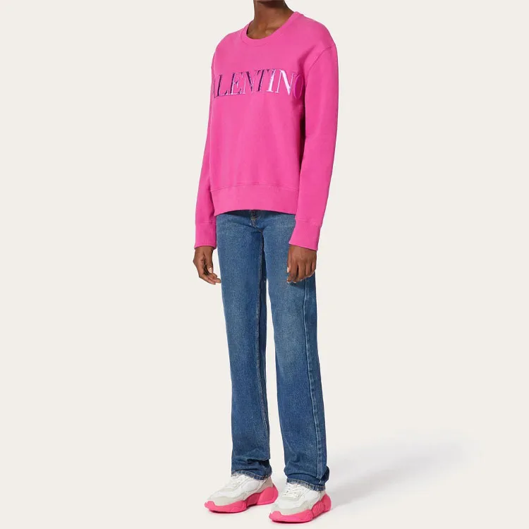 Valentino FW21 Loose Fit Sweater Women's Pink-2