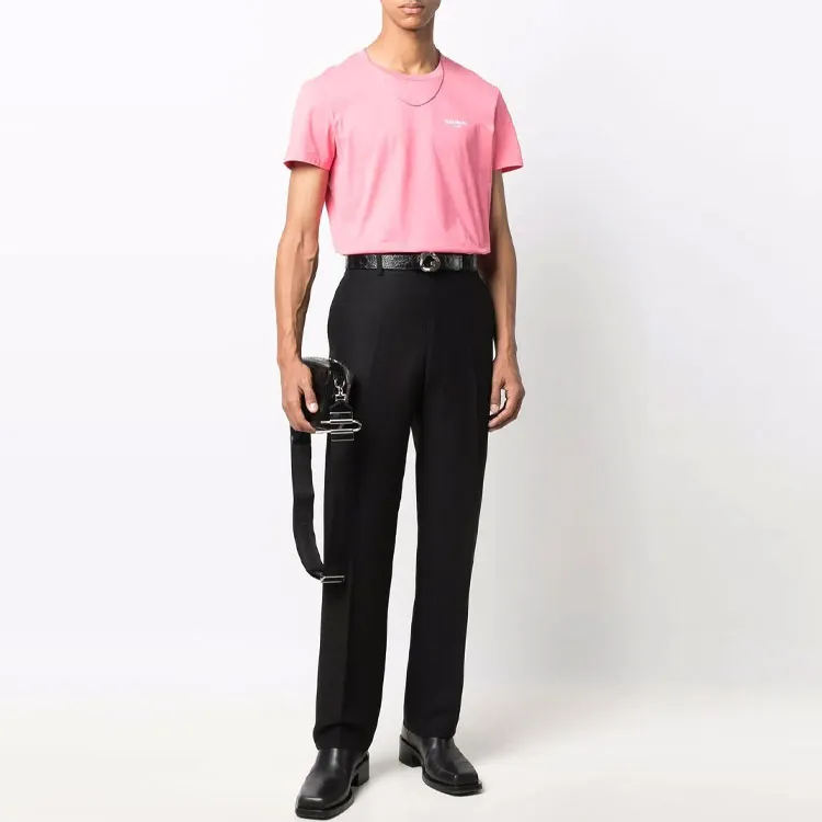 BALMAIN T Shirts Men Pink-2