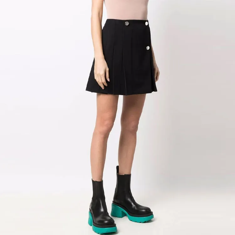 Bottega Veneta SS22 Casual Short Skirts Women's Black-3