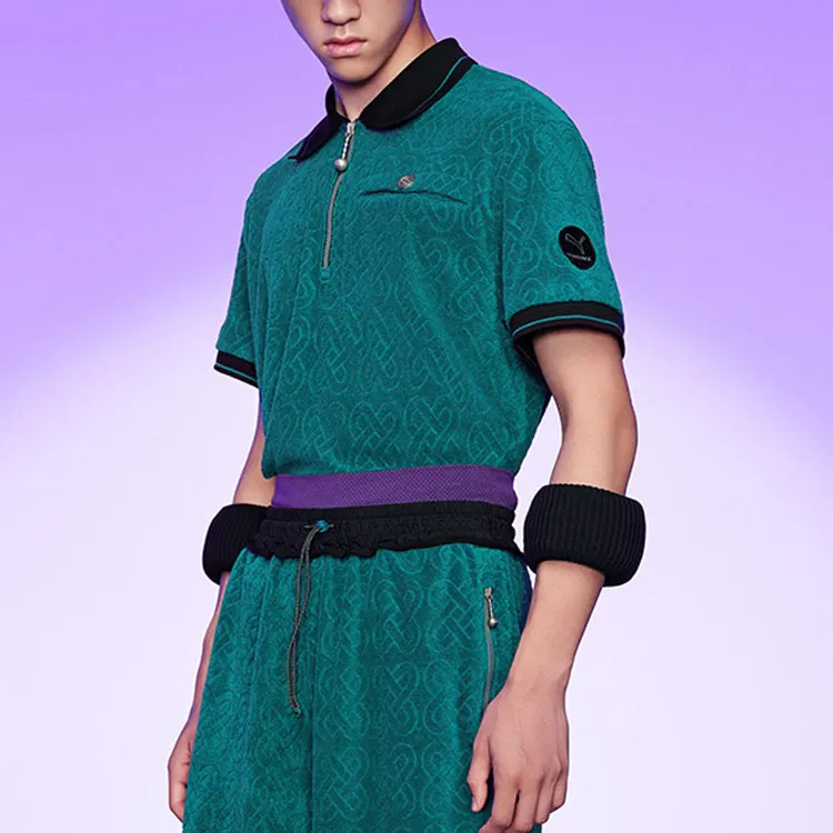 Pronounce X PUMA Polo Shirts Unisex Turquoise-2