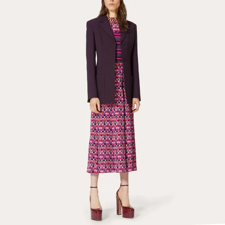Valentino Long-Sleeved Dresses Women's Pink-2