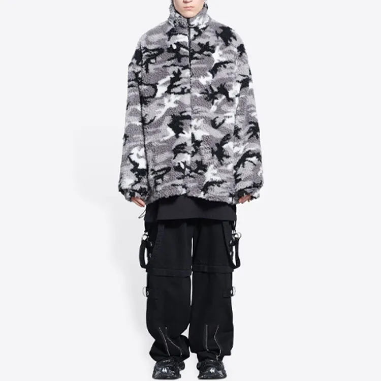Balenciaga Camo Zip Up Fleece Jacket Jacket-3