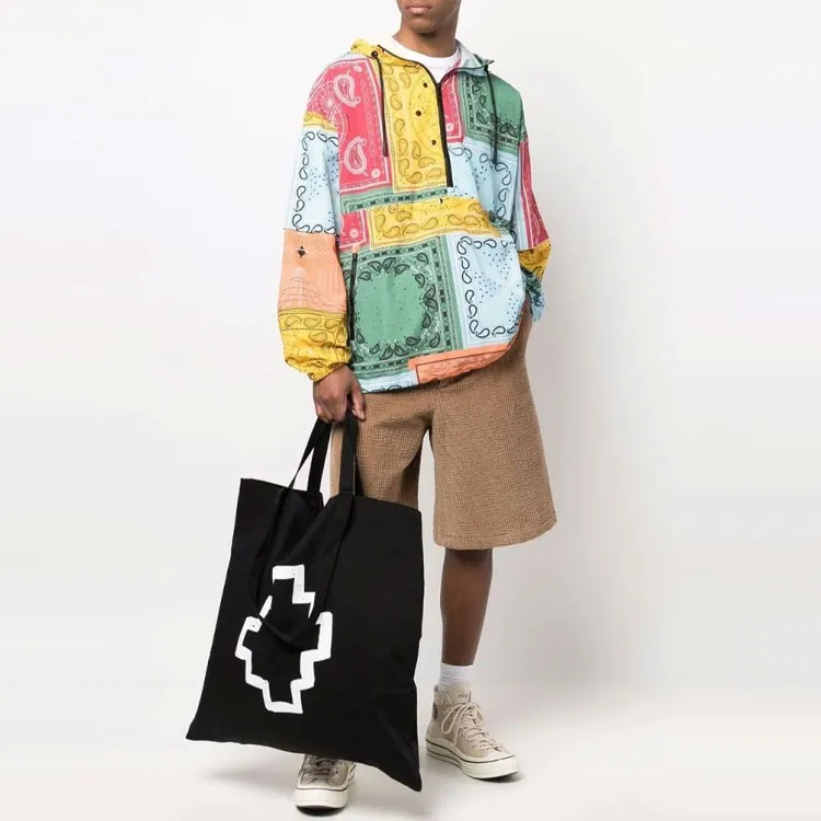 Marcelo Burlon Patchwork Designed Hooded Jacket-1