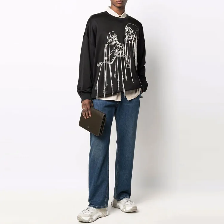 Alexander McQueen Sweatshirts Men Black-1