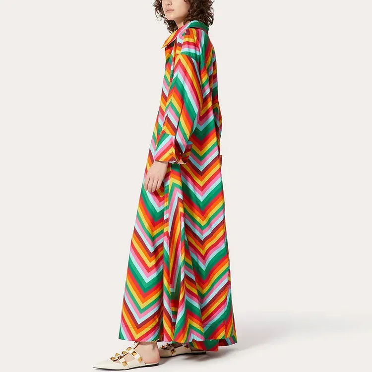 Valentino Long-Sleeved Dresses Women's Multicolor-3