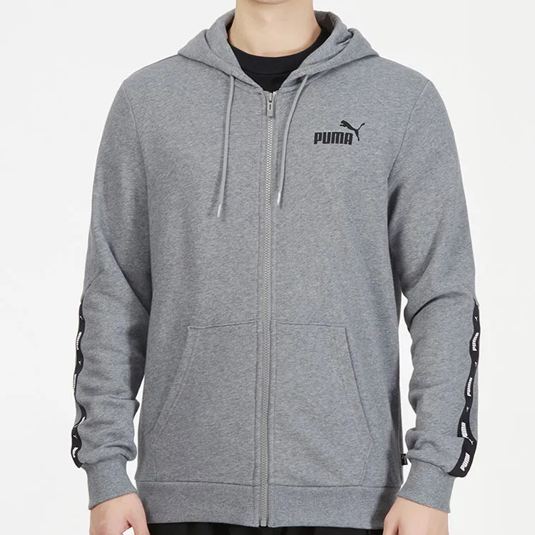 PUMA Jackets Men Gray-3