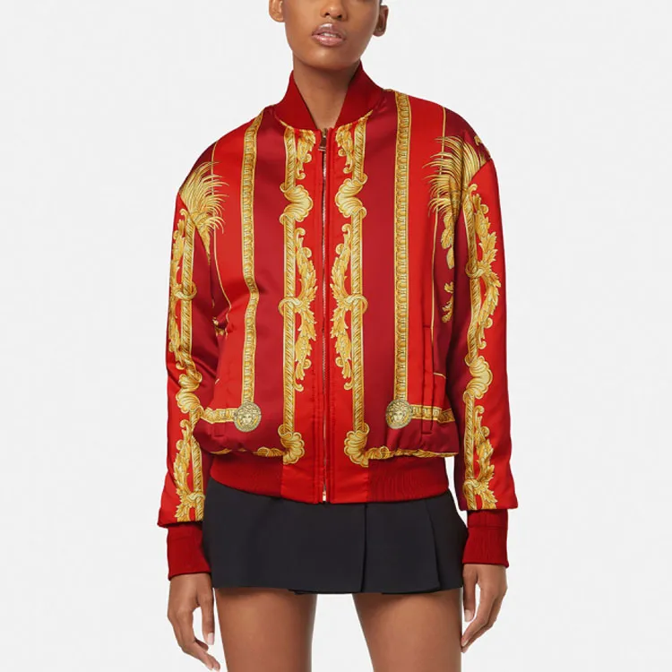 VERSACE Jackets Women's Red-1