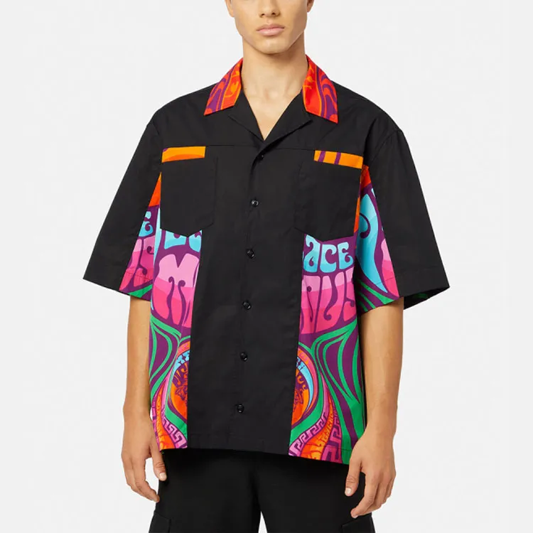 VERSACE Shirts Men Black-2