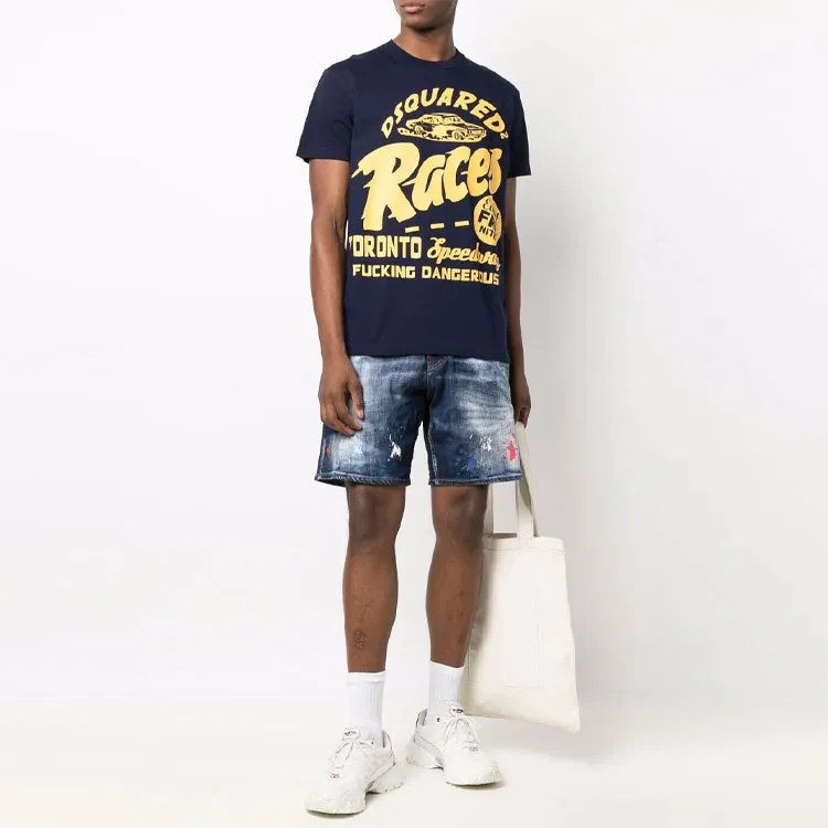 DSQUARED 2 Denim Shorts Men Blue-1