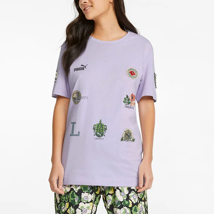 Double Belief Liberty X PUMA LIBERTY T Shirts Women's Taro Color-3