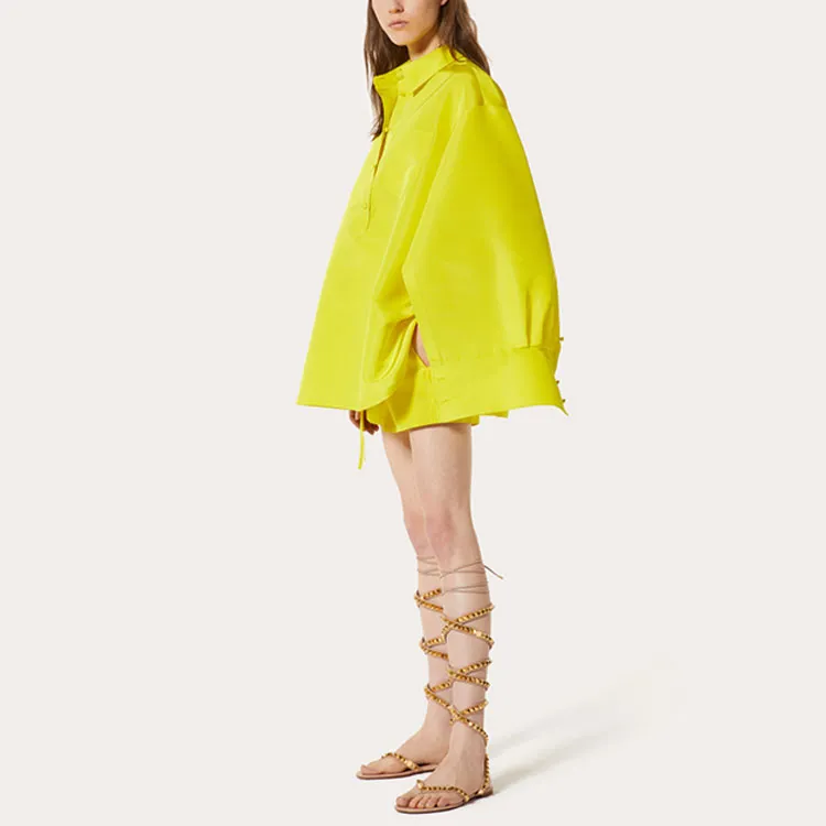 Valentino Long-Sleeved Dresses Women's Yellow-3