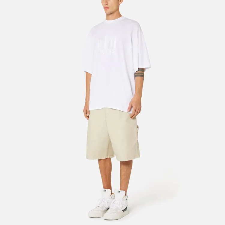 AMI Logo Printed Crewneck T-Shirt-3