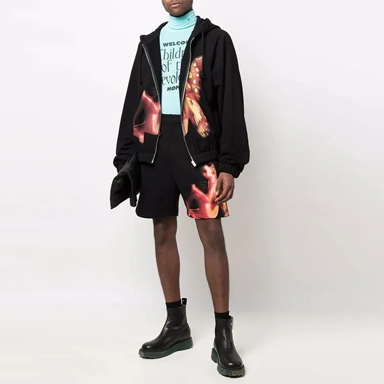 Misbhv Flame-print Shorts-1