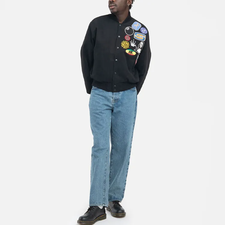 Stussy Baseball Jerseys Men Black-2