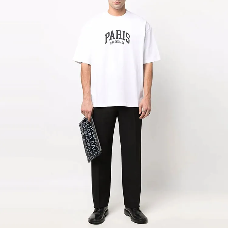Balenciaga Mens Cities Paris Medium Fit T shirt-2