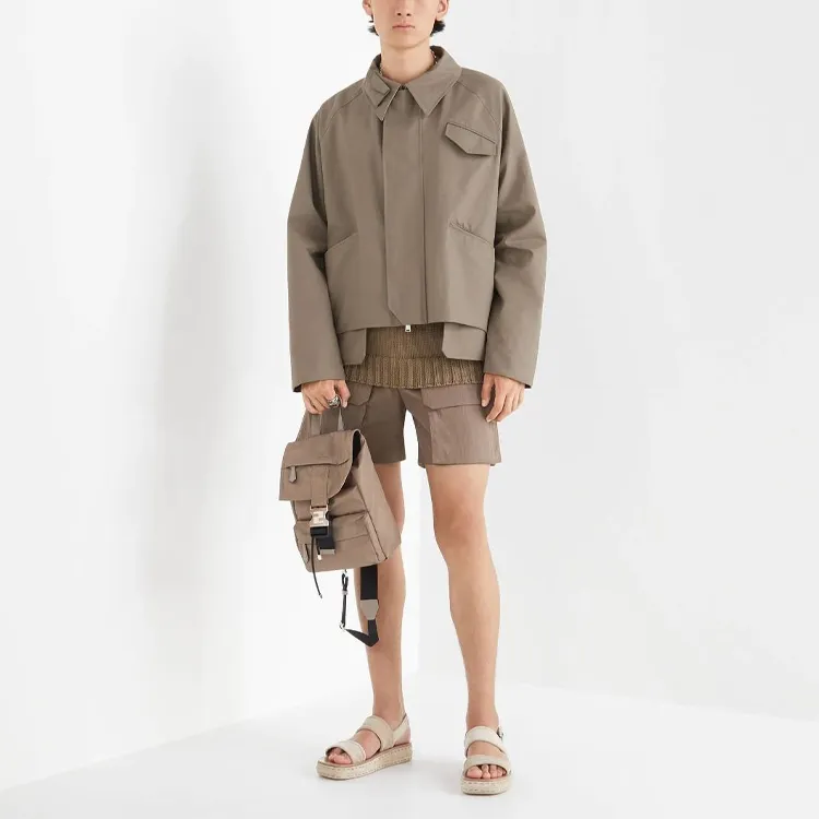 FENDI SS22 Casual Shorts Men's Brown-2