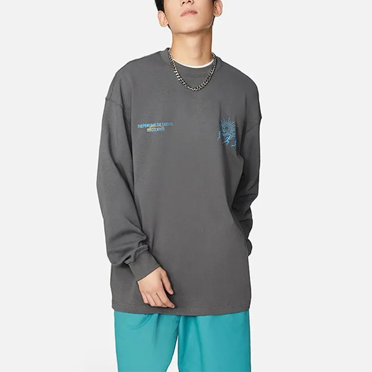 LINING Sports Fashion Collection Sweatshirts Men Shadow Gray-4