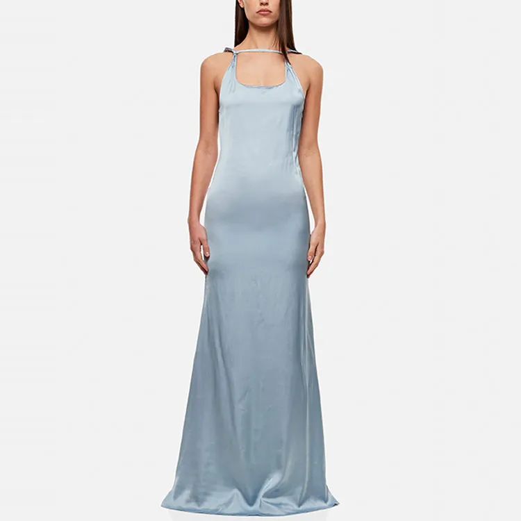Jacquemus Sleeveless Dresses Women's Blue-1