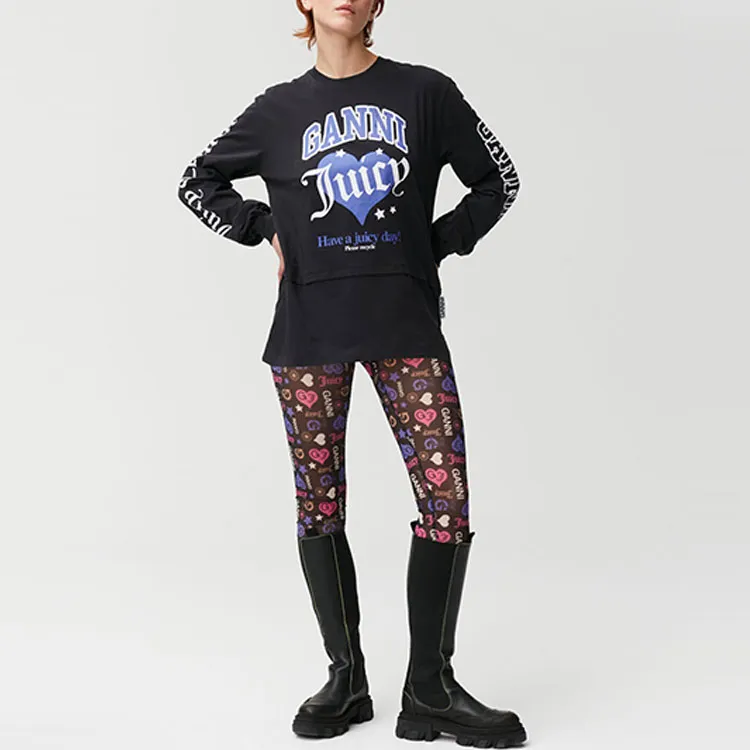 GANNI T-Shirts Women's Black-2