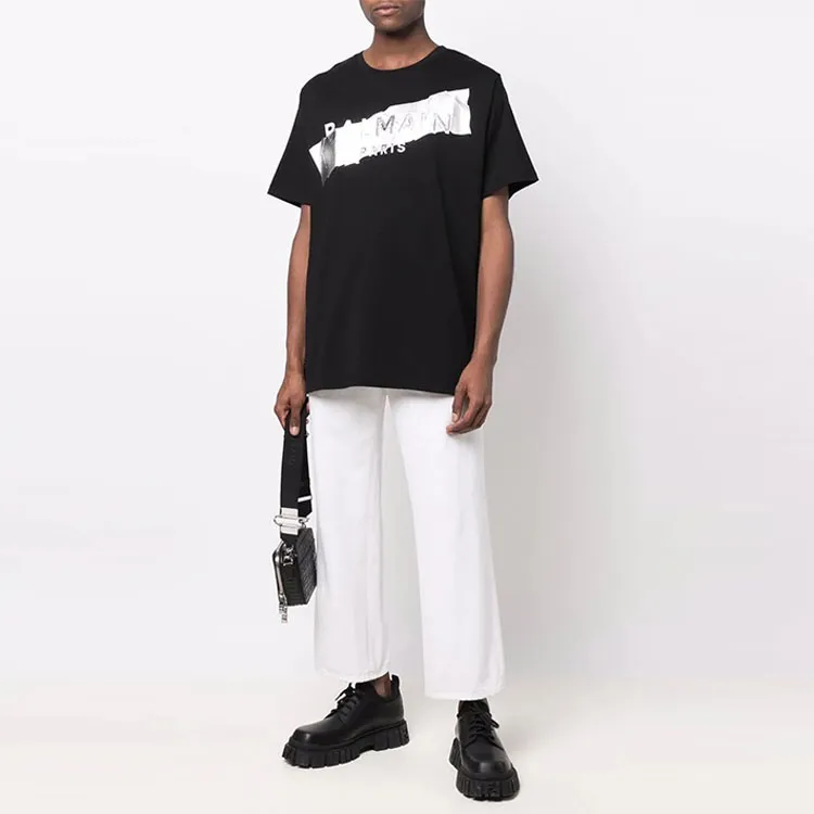 BALMAIN Embossed Logo T Shirt-1