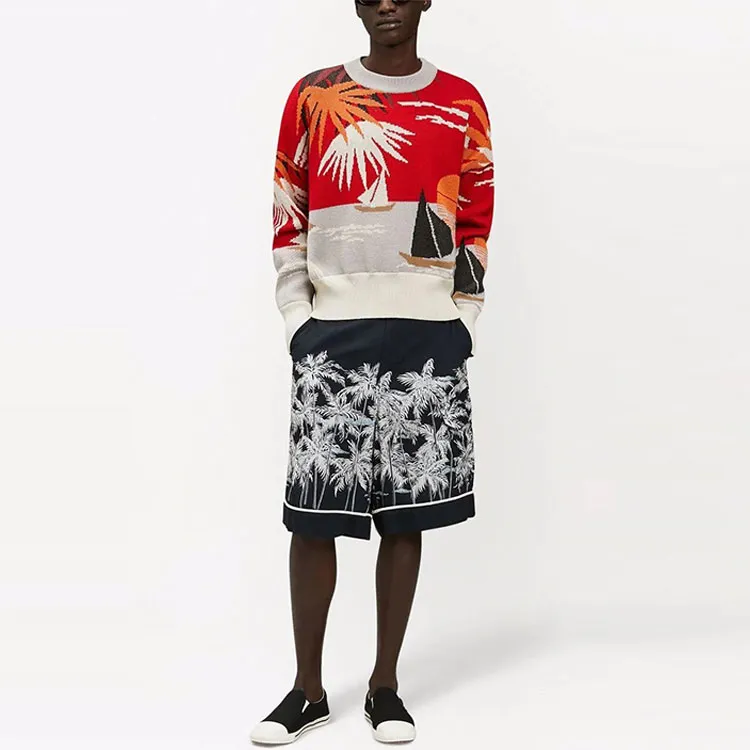 PALM ANGELS Palms print Bermuda Shorts-1