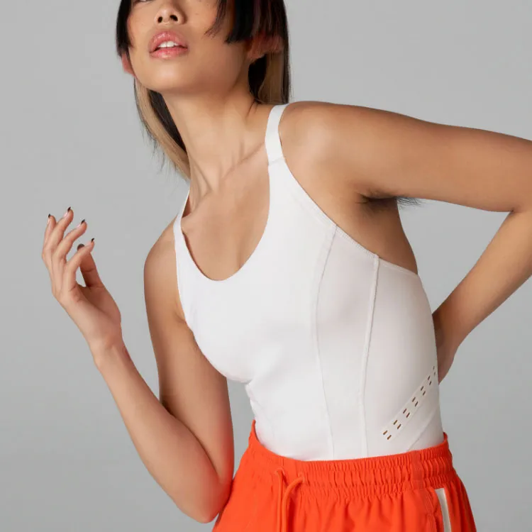 Adidas Sleeveless Sports Shirts Women's White-4