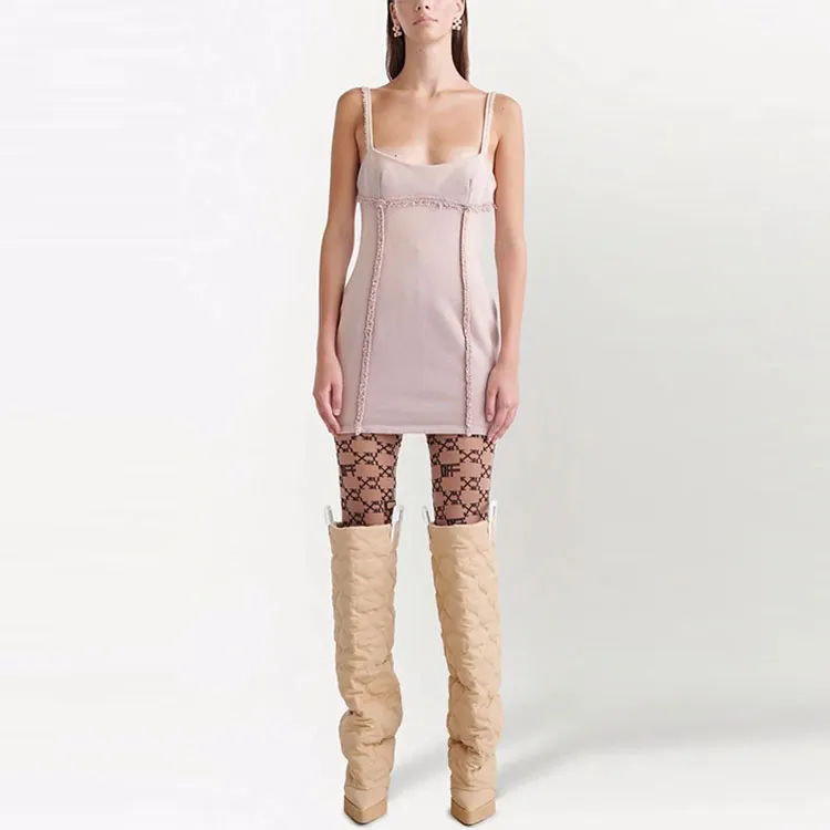 OFF WHITE Seam detail Fitted Mini Dress-1