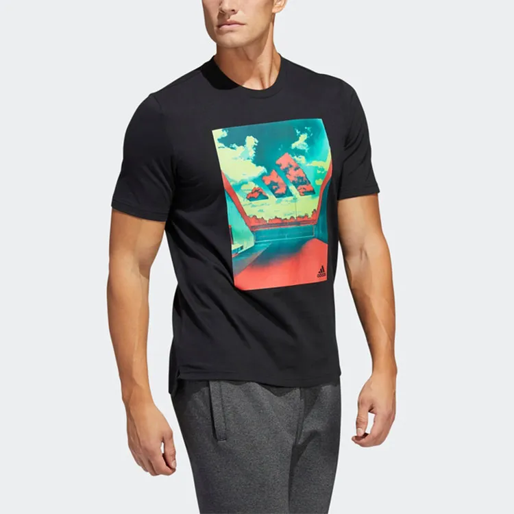 Adidas Free Shipping With AdiClub Adidas Summer Heat Sky Graphic Tee-1