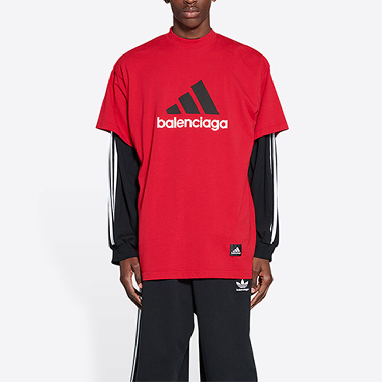 【バレンシアガ アディダス】Balenciaga x Adidas Oversized T Balenciaga x adidas T-Shirt Oversized Black Men's - FW22 - US