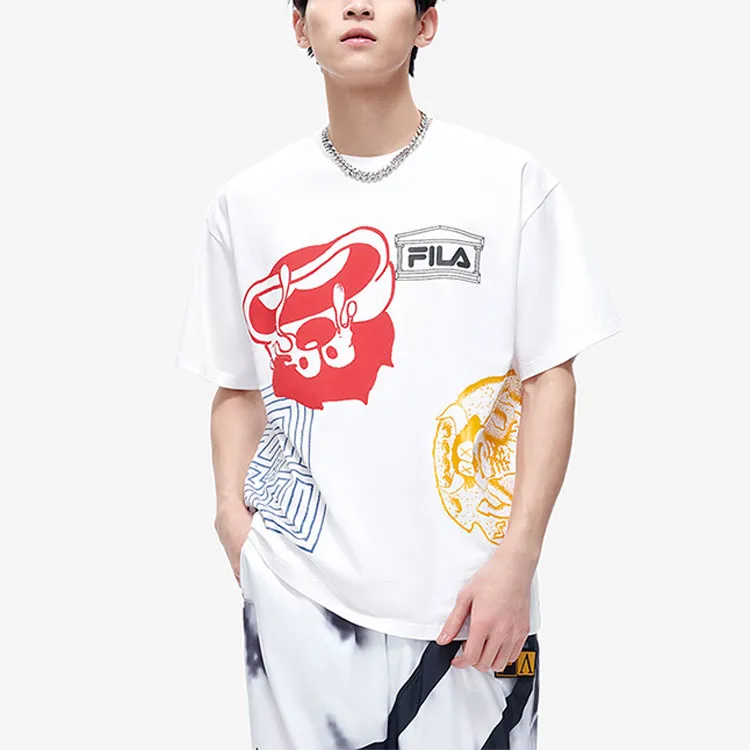 FILA FUSION ARIES Collaboration Collection T-Shirt Unisex Standard White-3