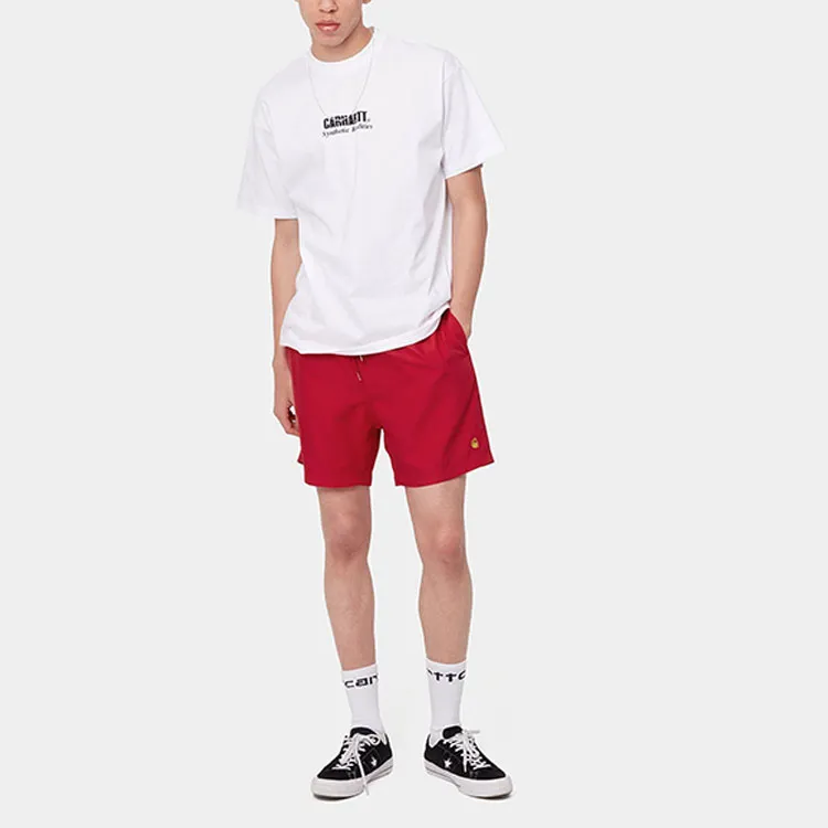 Carhartt WIP Casual Shorts Men Red-2