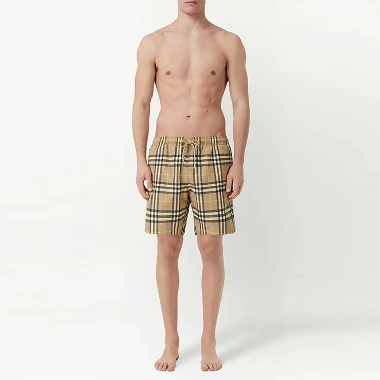 Burberry Check Print Swim Shorts-1