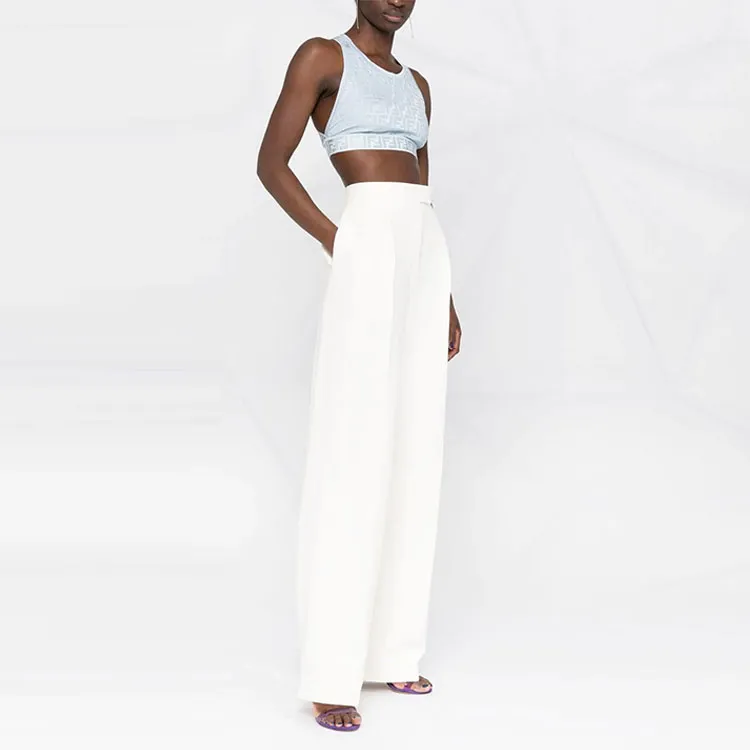 FENDI Casual Pants Women's White-3