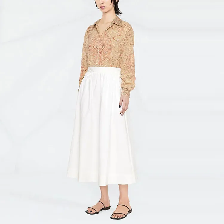 TOTEME Casual Long Skirts Women's White-1