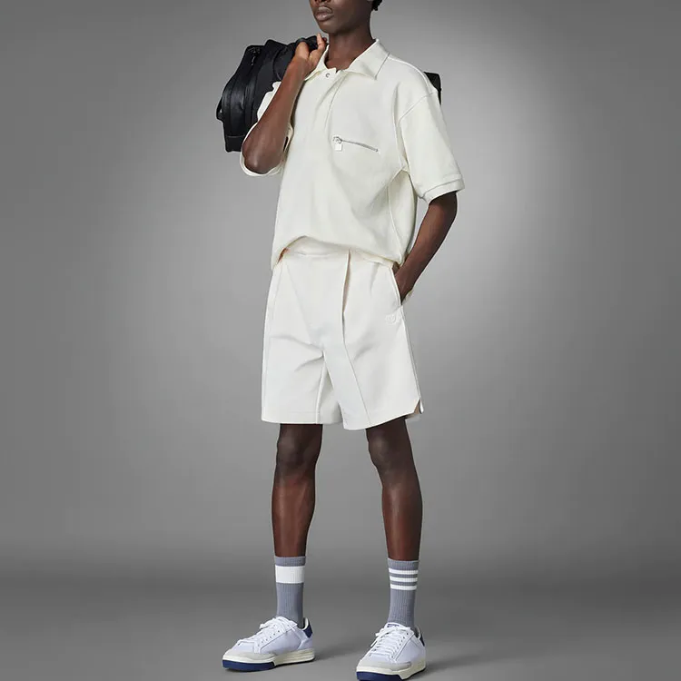 Adidas Originals Blue Version Collection Sports Shorts Men Beige-1