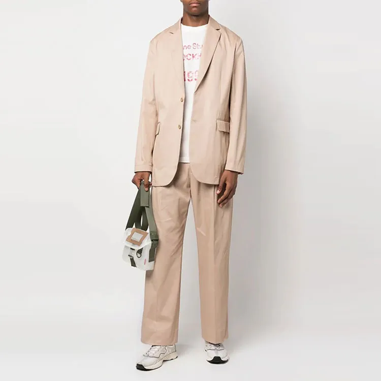 Acne Studios Casual Pants Men Khaki-2