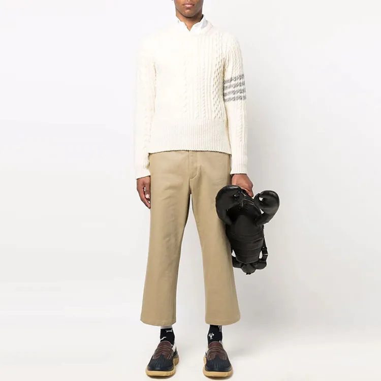 THOM BROWNE Sweaters Men Beige-2