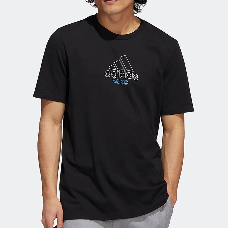 Adidas T Shirts Men Black-2