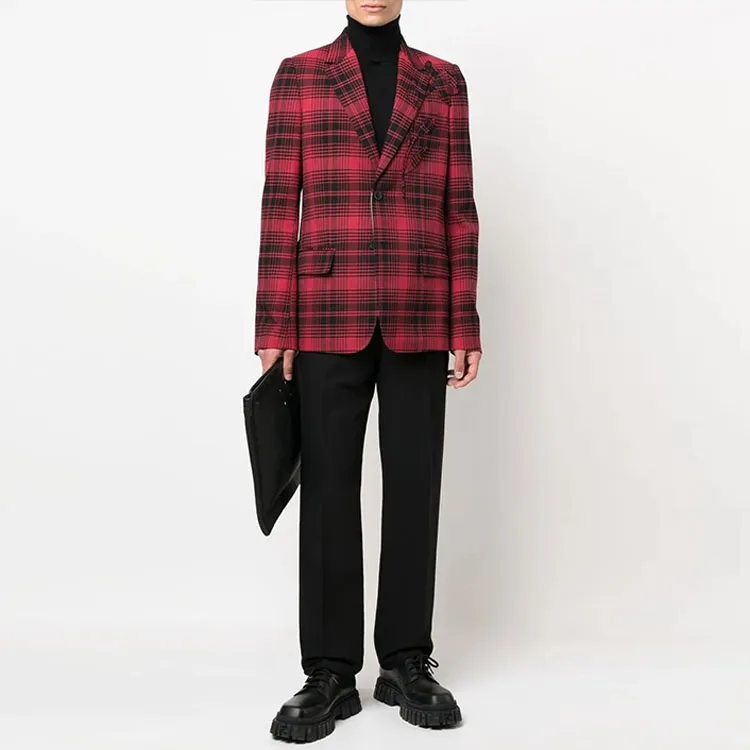 Valentino SS22 Business Suit Coat Men's Red-1