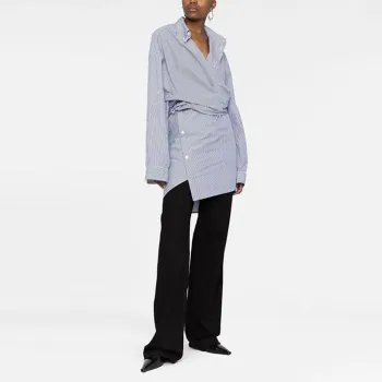 Balenciaga Wrap Dress Blue/White