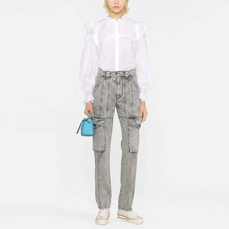 ISABEL MARANT ETOILE Distressed finish Denim Jeans-1